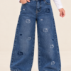 ازرق جينز 2643 وايد ليج-2 بنطلون Denim Kitty