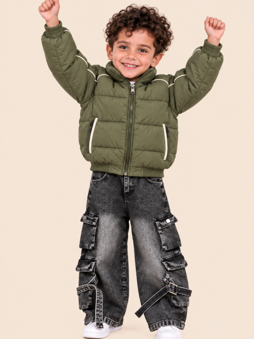 جاكيت 1396 زيتي-1 جاكيت Olive Buddy