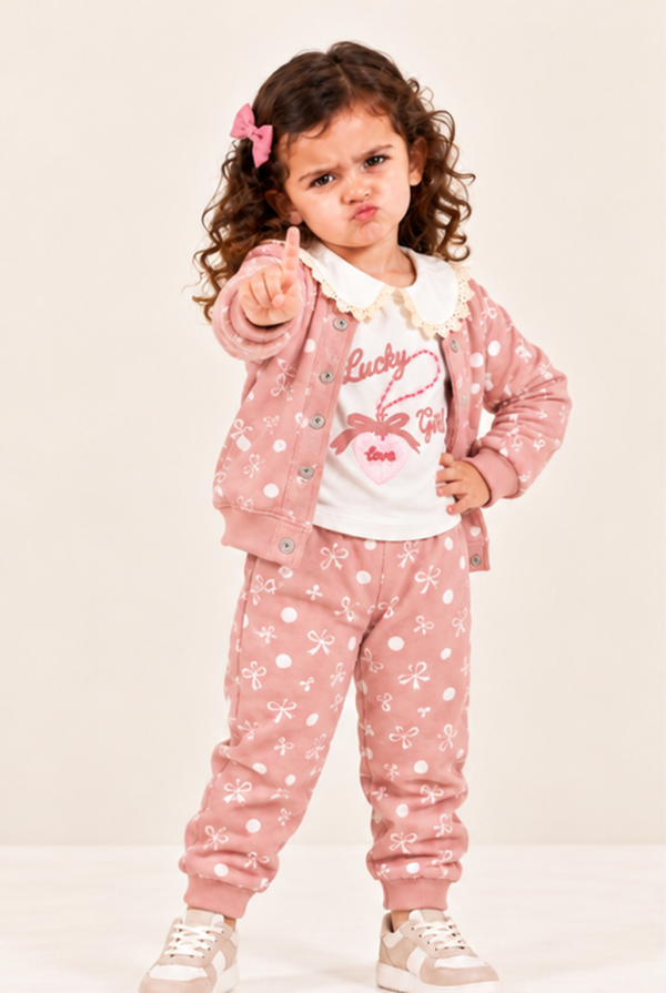 طقم Bow Pink