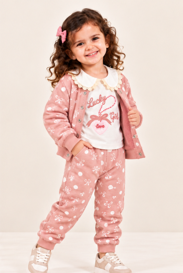 طقم Bow Pink